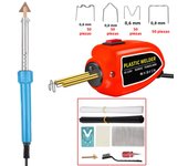 100W Portable Plastic Welder Hot Stapler Plastic Repair Kit Car Bumper Crack Kayak Repair 80W Electric Soldering Iron Stand tool