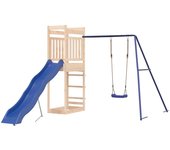 vidaXL Parque infantil de exterior Casa de Juegos Niño Material Madera maciza de pino impregnada, Madera de pino maciza, Madera maciza douglas