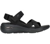 Sandalias Skechers Go Walk Arch Fit San para mujer en color negro
