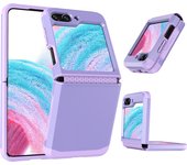 Electroplated Armor Hinge Integrated Phone Case for Samsung Galaxy Z Flip 3 4 5 6 Flip5 Flip4 ZFlip6 Hard Shell Protective Cover