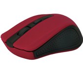 Defender MM-935 - Ratón (Ambidextro, Óptico, RF inalámbrica + USB, 1600 DPI, Rojo)