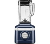 KitchenAid Batidora de Vaso - K400 - Jarra de vidrio de 1,4 l - Blender con 5 velocidades y programa de picado de hielo