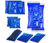 Bolsas de Gel Multiuso para Frío/calor Compresas Universales Re-utilizables con Cubiertas de Lana - Boston Tech MA-101