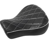 Black Driver Rider Solo Seat Motorcycle PU Leather Pad For Harley Davidson Sportster XL 883 1200 Forty Eight 48 72 1983-2003