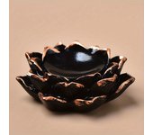 1pc Lotus Flower Crystal Ball Base - Resin Crystal Ball Display Stand -Bohemian Style Display Stand Table Decor