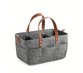 Felt Diaper Bag Storage Bag Portable Trolley Handbag Hangable Storage Bag Storage Basket Mommy Bag 1pcs