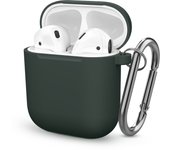 Soft Silicone Earphone Case for AirPods 1st 2nd generation Case Anti-Scratch Headphone AirPods 2 Case with Hook Buckle Ear Pads