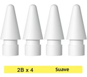 For Apple Pencil 1st 2nd Generation Tip For iPencil Tips 2B Soft HB Hard Double-Layered For iPad Stylus Pen Replacement Nib