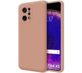 Funda Silicona Líquida Ultra Suave para Oppo Find X5 5G color Rosa