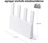 Xiaomi Router AX3000E WiFi6 Dual WAN/LAN Port Aggregation 2.4G/5GHz 160MHz Repeater 2976Mbps Qualcomm Processors Mesh Network CN