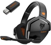 NUBWO G06 Wireless Gaming Headset with Microphone for PS5, PS4, PC, Mobile, Switch, 2.4GHz Bluetooth 5.3 Dual Gaming Headphones