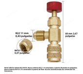 Liquid Safety Valve R410A R22 Air Conditioning Refrigerant 1/4" Safety Adapter Air Conditioning Repair And Fluoride Safety Valve