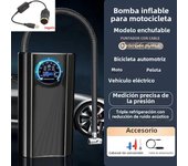 Wireless Motorcycle Air Pump Electric Air Compressor Self Propelled Tire Pump Handheld Wireless Digital Display Charging Pump