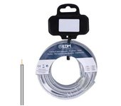 EDM Carrete Flexible 1,5mm Gris Libre de halógenos 5m - EDM - 28404 Cablecillo Material Eléctrico Cable Eléctrico