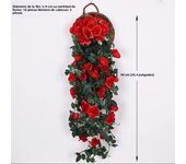 80cm Artificial Flowers Hanging Rose Vine Home Wedding Party Balcony Decor Outdoor DIY Garland Artificial Plants Fake Flower