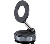 Car Magnetic Vacuum Phone Holder 360° Swivel Wireless Charging Bracket Dashboard Support GPS in Car For iPhone 15 14 13 Huawei