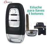 3 4 Buttons For Audi A4l A3 A4 A5 A6 A8 Quattro Q5 Q7 A6 A8 Remote Key Shell Case Fob Replacement Remote Smart Car Key Shell