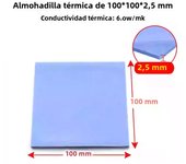 TEUCER High Performance 6.0W/mK GPU CPU Thermal Pad Heatsink Cooling Conductive Silicone Pad 100*100MM Thermal Pad