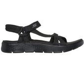 Sandalias Negras Skechers Go Walk Flex Sandal - Sublime Black Deportiva Y Elegante