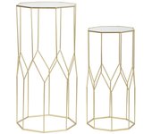Mesa MF598, Metal, Oro, 50x46x100 cm