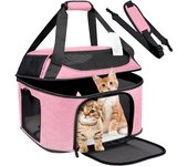 Bolsa para gatos, portátil, grande, para la espalda, desmontable, transpirable, plegable, de gran capacidad, para mascotas, hermosa