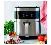SUINGA Freidora Sin Aceite Ecofry, Recetario Exclusivo en 3 Idiomas, Pantalla Táctil, 8 Programas, 1700 W, Capacidad 5,5L