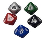 Set de 4 dados de 10 caras + 1 Draco dado de regalo - Draco Ideas