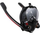 Máscara de buceo de doble tubo, máscara de snorkel de cara completa, máscara de silicona para adultos, equipo de natación, fuente