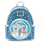 Mochila Mickey Minnie Snowman Disney Loungefly 26Cm