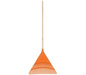 Escoba Plástico Rígida Truper, 26 Dientes, Mango 61 Cm - Resistente y Ergonómico