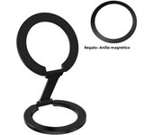 Magnetic Double-Sided Phone Holder Ring 360° Rotation Foldable Magnet Grip Phone Stand For iPhone 15 14 13 12 Series Xiaomi POCO