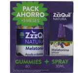 Procter & Gamble ZzzQuil Natura Melatonina 60 Gummies + Spray 30 ml