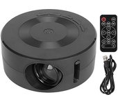 Miniproyector Full HD 1080P compatible con teléfono móvil. Portátil y apto para cine en casa al aire libre. Compatible con AUX/USB. Protección ocular.
