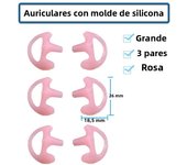 Silicone Earmold Earbud for Universal Walkie Talkie Radio Air Acoustic Coil Tube Earpiece Headphone Suitable Headset accessories