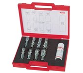 Ruko-108810-Juego de 8 brocas huecas HSS vástago Weldon