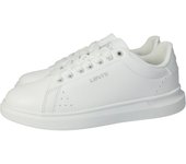 Zapatillas marca LEVIS FOOTWEAR AND ACCESSORIES para mujer en color blanco. Zapatillas blancas para mujer, con cordones, piso de goma, cómodas y versátiles