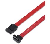 Aisens cable sata iii datos 6g datos acodado - 0.5m para disco duro sata i - ii - iii ssd - color rojo