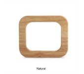 2PCS solid wood spliced square handles, oak woven handbag handles, beach bag solid wood rectangular handles