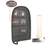 jingyuqin SIP22 Blade Remote Smart Key Shell Replacement for Fiat 500 500L 500X Toro 2016 2017 2018 2019 Car Key Case 3/4/5 BTN
