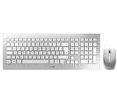 CHERRY - DW 8000 teclado Ratón incluido RF inalámbrico QWERTY Español Plata, Blanco JD-0310ES