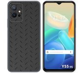 Funda Silicona para Vivo Y55 5G diseño Metal Dibujos