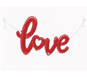 Globo Foil Metalizado Love de 119 cm