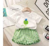 Toddler Cute T-shirts+Shorts Baby Girls Summer New Clothes Casual Two Pieces Suits Infantil Trendy Simple Thin Soft Tees Outfits