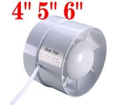 Ventilador De Extracción Silencioso De 220V Para Baño Y Cocina Ventilador De Ventilación De 4 Pulgadas Extractor De Humo