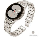 Diamond strap for Samsung Galaxy Watch 7/6/4/Classic/5/pro/Active 2 40mm Metal 20mm 22mm link Bracelet huawei gt 4-2e-3-pro band