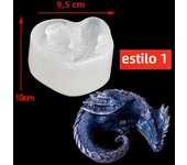 3 Styles Mirror Sleepy Dragon Dinosaur Sea Dragon Egg Silicone Mold for Resin Crafts DIY Epoxy Resin Molds Silicone Decoration
