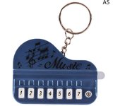 1PC Mini Electronic Keyboard Keychain Portable Musical Instrument Toy Piano Keychain Mini Real Working Finger Piano Keychain