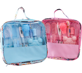 Bolsa para el bebé, aspirador nasal determinado, termómetro, System de limpieza Paquete de Ayuda, Azul
