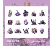 Mr. Paper 6 styles 30 sheets / pack PET waterproof sticker pack DIY handbook material bottoming decorative stickers