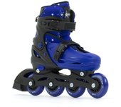 Patines en Línea SFR PLASMA NEGRO-AZUL Ajustables para Niños con Botín Cómodo y Ruedas de Inyección de PU